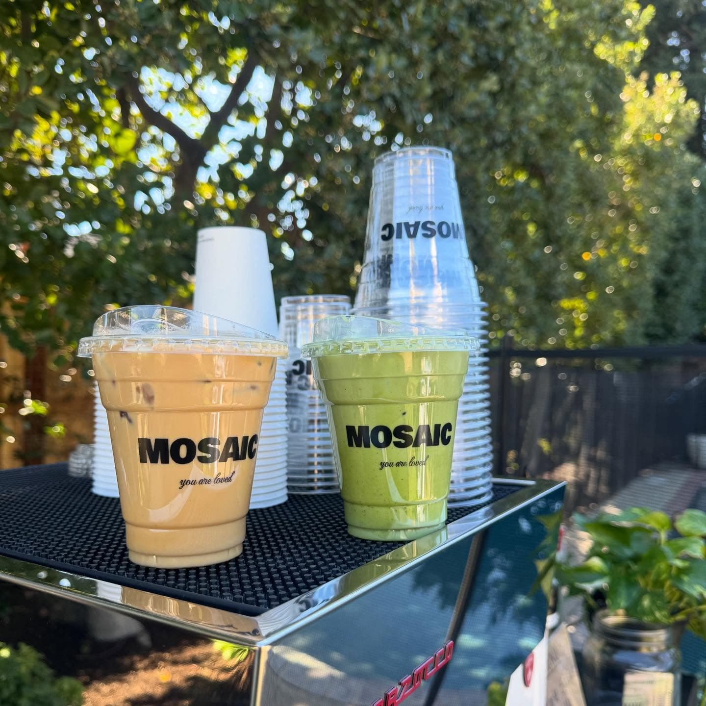 Mosaic Coffee Cart setup